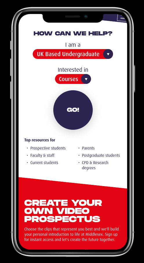 Middlesex mobile website design